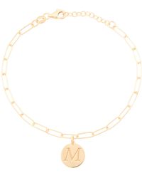 TJ Maxx - 18Kt Plated Sterling Initial Disc Bracelet For - Lyst