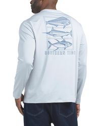 TJ Maxx - Long Sleeve Dotted Sportfish Stack Performance T-Shirt For Spandex/Polyester - Lyst