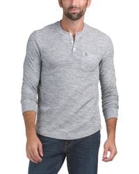 TJ Maxx - Cotton Blend Long Sleeve Henley Neck Top For Cotton/Polyester - Lyst