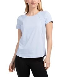 TJ Maxx - Interlock T-Shirt With Ribbed Details For Spandex/Polyester - Lyst