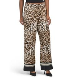 TJ Maxx - Printed Satin Pull On Wide Leg Pants For Spandex/Polyester - Lyst