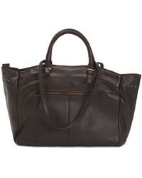 TJ Maxx - Leather Top Studded Tote With Double Handles - Lyst