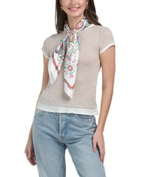 TJ Maxx - Floral Print Scarf For Polyester - Lyst