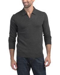 TJ Maxx - Extrafine Merino Wool Long Sleeve Johnny Collar Pull Over Sweater For - Lyst