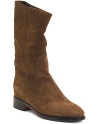 TJ Maxx - Suede Mid Rise Boots For - Lyst