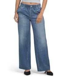 TJ Maxx - Knit Denim Look Pull On Wide Leg Pants For Cotton/Polyester - Lyst