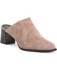 TJ Maxx - Suede Phoebe 60 Heeled Mules For Leather/Suede - Lyst