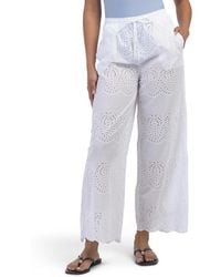 TJ Maxx - Palm Eyelet Cover-Up Pants For Cotton - Lyst