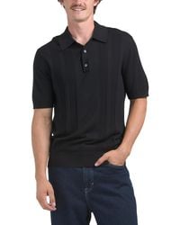 TJ Maxx - Textured Striped Polo Sweater For Modal/Cotton - Lyst