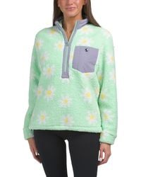 TJ Maxx - Apres Ski Sherpa Half Zip Top For Polyester - Lyst