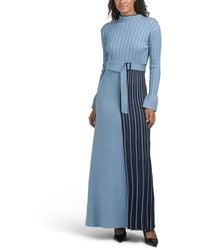 TJ Maxx - Long Bell Sleeve Color Block Maxi Sweater Dress For Spandex/Polyester - Lyst
