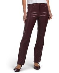 TJ Maxx - Marilyn Straight Faux Leather Pants For Polyester/Leather - Lyst