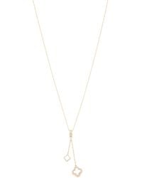 TJ Maxx - 14Kt Clover Diamond And Mother Of Pearl Necklace, Diamond - Lyst