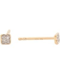 TJ Maxx - 18Kt Plated Sterling Tiny Dira Stud Earrings, Diamond - Lyst