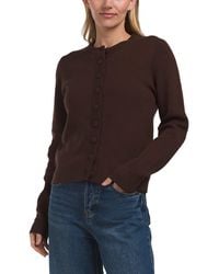 TJ Maxx - Long Sleeve Solid Covered Button Cardigan, Nylon/Polyester/Rayon - Lyst