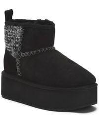 TJ Maxx - Suede Stinger Knit Flatform Boots For Wool/Suede - Lyst