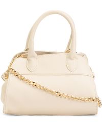 TJ Maxx - Leather Small Dome Satchel With Crossbody Strap, Leather - Lyst