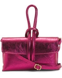 TJ Maxx - Leather Michelle Laminato Crossbody Bag, Leather - Lyst