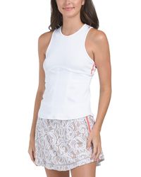 TJ Maxx - Fast Lane Rib Bra Tank Top With Lace Back Detail For Polyester - Lyst