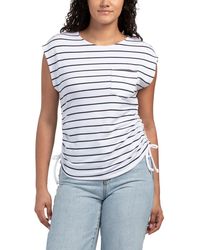 TJ Maxx - Soft Terry Side Ruched Tank Top With Chest Pocket For Spandex/Polyester - Lyst