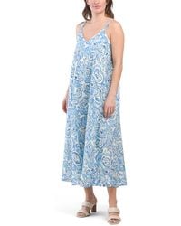 TJ Maxx - Linen Blend Paisley Maxi Dress For Linen/Viscose - Lyst