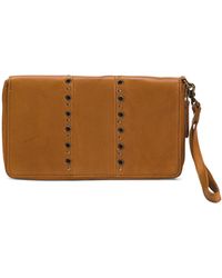 TJ Maxx - Leather Zip Around Studs Wallet - Lyst