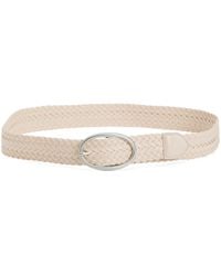 TJ Maxx - Leather Braided Belt With Oval Buckle For - Lyst