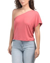 TJ Maxx - Shivani Luxe Jersey One Shoulder Top For Spandex/Polyester - Lyst