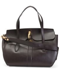 TJ Maxx - Leather Smooth Tote Circle Closure, Leather - Lyst