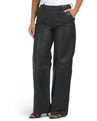 TJ Maxx - Leather Wide Leg Pants For - Lyst