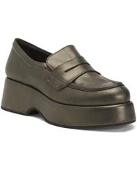 TJ Maxx - Leather Platform Certier Penny Loafers For - Lyst