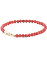 TJ Maxx - 14Kt Coral Bead Stretch Bracelet - Lyst