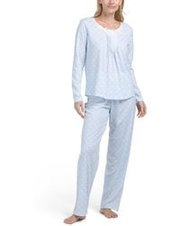 TJ Maxx - 2Pc Forever Yours Pj Set For Cotton/Polyester - Lyst