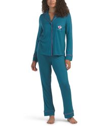 TJ Maxx - 2Pc Coffee Time Long Sleeve Notch Collar Pajama Set For Spandex/Polyester - Lyst
