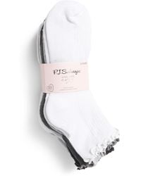 TJ Maxx - 8Pk Half Cushion Lettuce Edge Anklets Socks For Spandex/Cotton/Polyester - Lyst