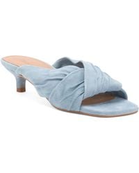 TJ Maxx - Suede Emi Kitten Heel Sandals For Leather/Suede - Lyst