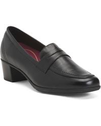 TJ Maxx - Leather Ellis Heeled Comfort Loafers For - Lyst