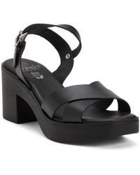 TJ Maxx - Leather Ankle Strap Heeled Sandals For - Lyst