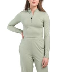 TJ Maxx - Cropped Half Zip Jacket For Spandex/Polyester - Lyst