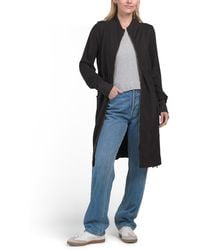 TJ Maxx - Funnel Neck Long Coat, Spandex/Cotton/Rayon - Lyst