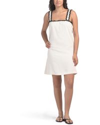 TJ Maxx - Linen Blend Ric Rac Trim Mini Tank Dress For Linen/Rayon - Lyst