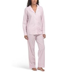 TJ Maxx - 2Pc Twill Pajama Set For Cotton - Lyst