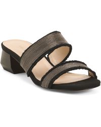 TJ Maxx - Iona Low Heel Sandals For Leather - Lyst