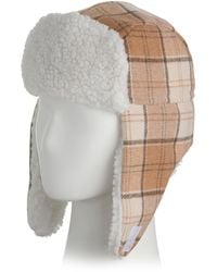 TJ Maxx - Faux Wool Plaid Trapper Hat For Polyester - Lyst