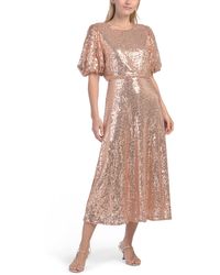 TJ Maxx - Kelsa Sequin Midi Dress For Polyester - Lyst