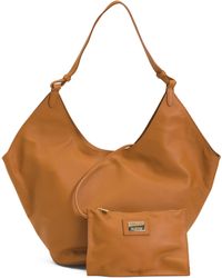 TJ Maxx - Leather Hobo With Oval Bottom For - Lyst