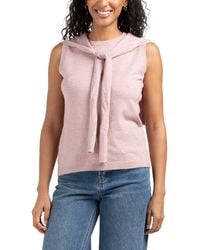 TJ Maxx - Sleeveless Pull Over Scarf Sweater, Nylon/Polyester/Rayon - Lyst