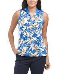 TJ Maxx - Upf 50 Printed Quarter Zip Tank Top For Spandex/Polyester - Lyst
