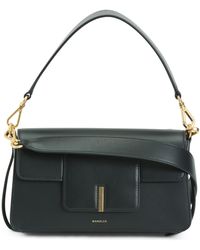 Tj Maxx Made In Italy Leather Georgia Top Handle Shoulder Bag - Black