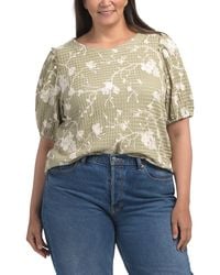 TJ Maxx - Plus Textured Knit Top For Spandex/Polyester - Lyst